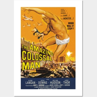 Classic Drive-In Movie Poster - The Amazing Colossal Man Posters and Art